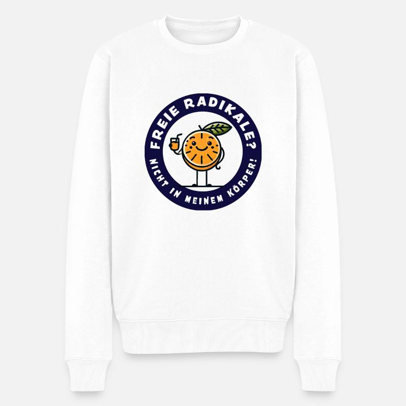 Freie Radikale - Männer Premium Bio Pullover - Weiß