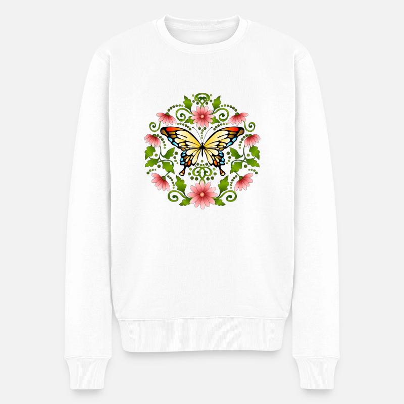 Papillon - Pull Premium bio Homme - blanc