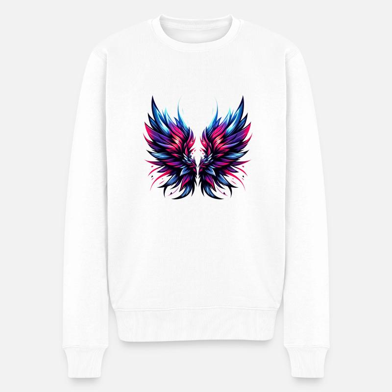 Ailes d’ange Ailes Anges - Pull Premium bio Homme - blanc