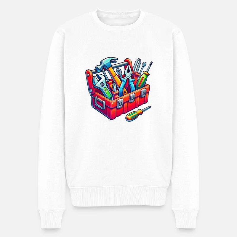 Boîte à outils - Pull Premium bio Homme - blanc