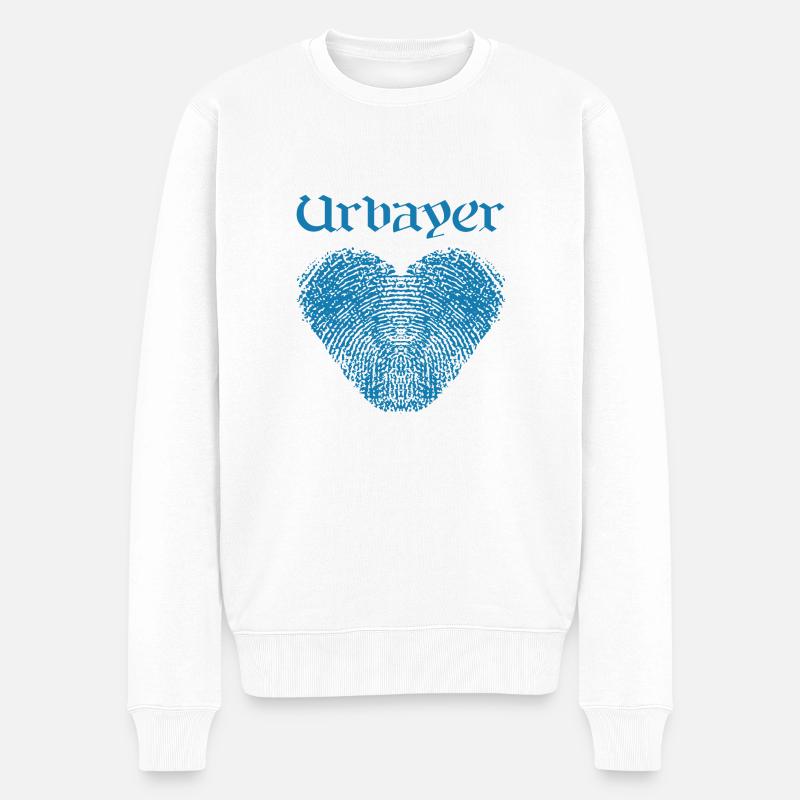 Urbayer - Männer Premium Bio Pullover - Weiß