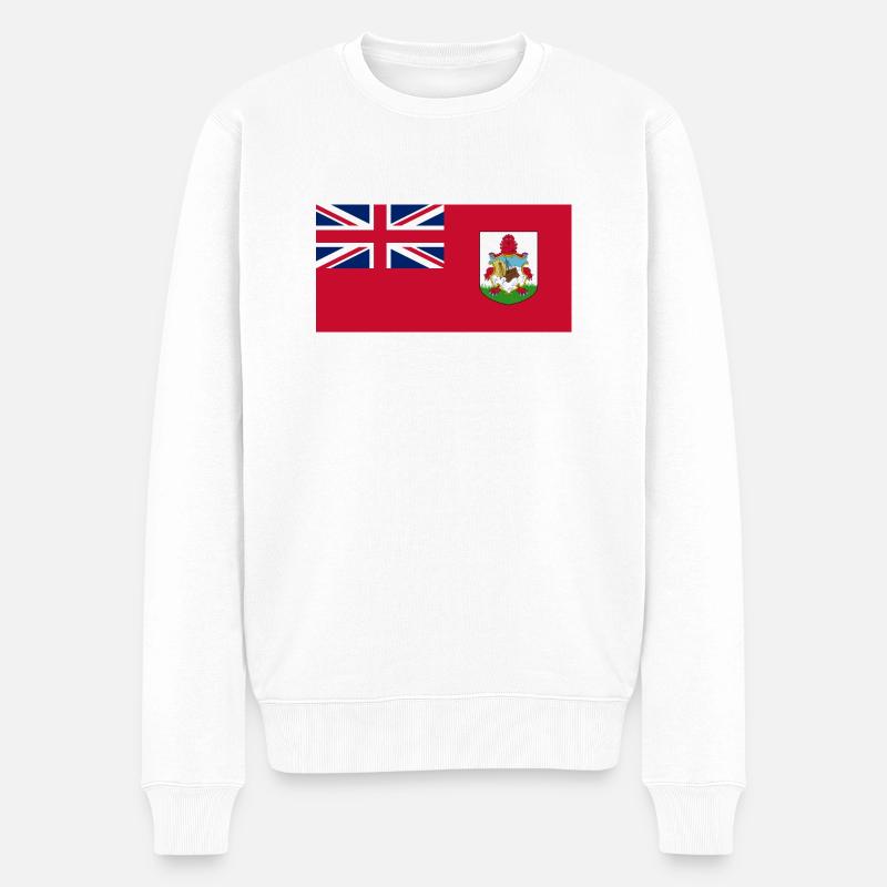 Bermuda - Männer Premium Bio Pullover - Weiß