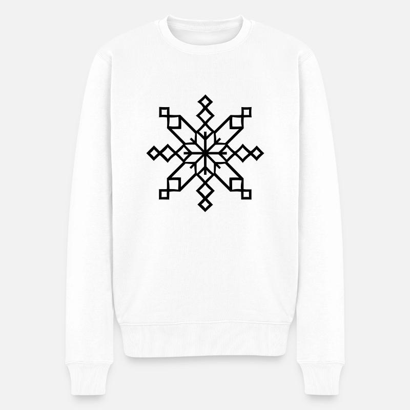 Bindrunes Protection - Pull Premium bio Homme - blanc