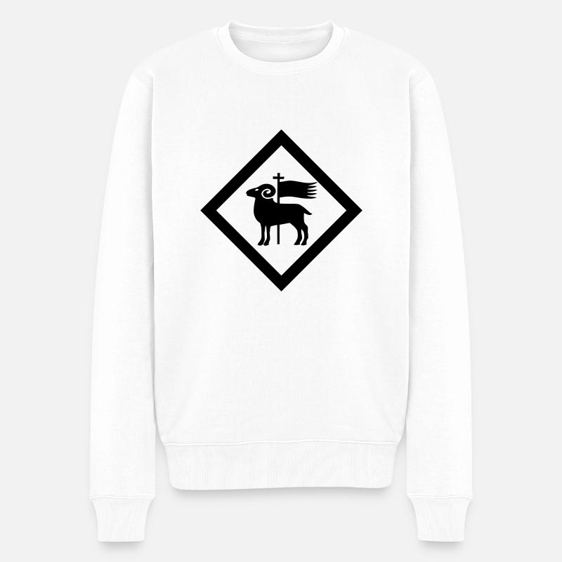 Gotland - Männer Premium Bio Pullover - Weiß