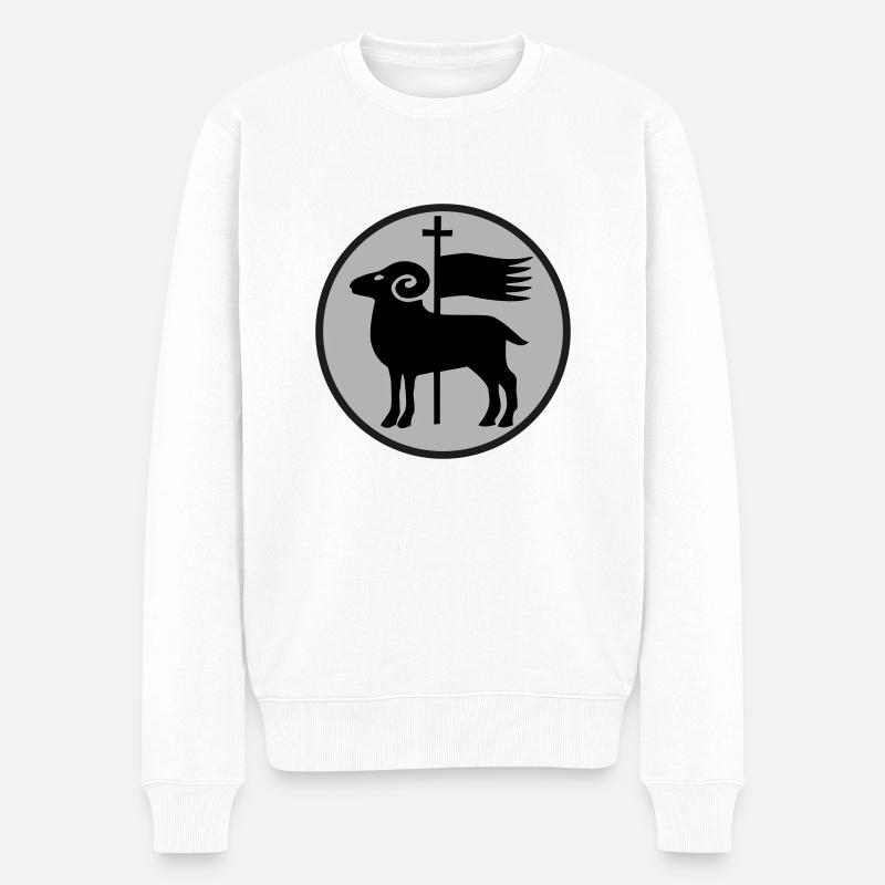 Gotland - Männer Premium Bio Pullover - Weiß