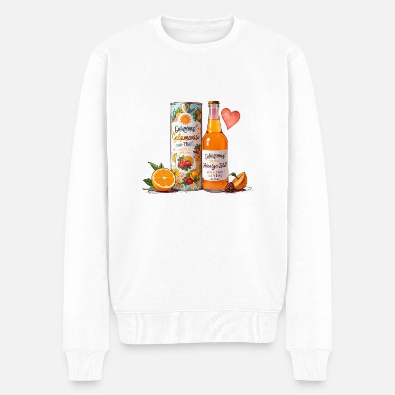 lemonade love - Männer Premium Bio Pullover - Weiß
