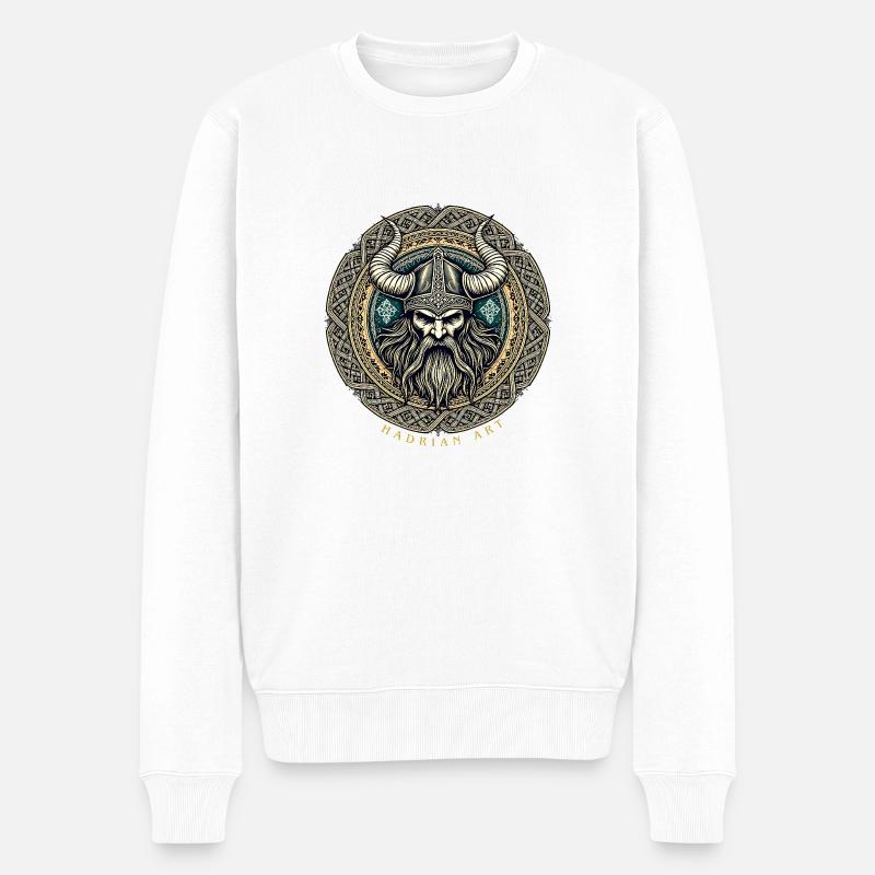 Odin CelticDesign - Pull Premium bio Homme - blanc