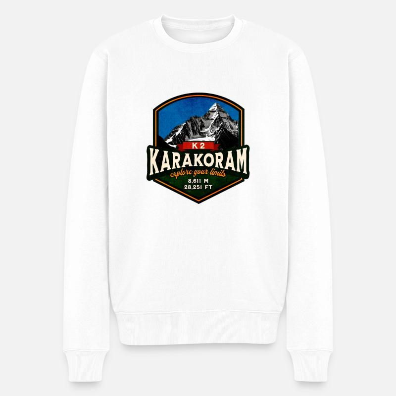 K2 KARAKORAM - Pull Premium bio Homme - blanc