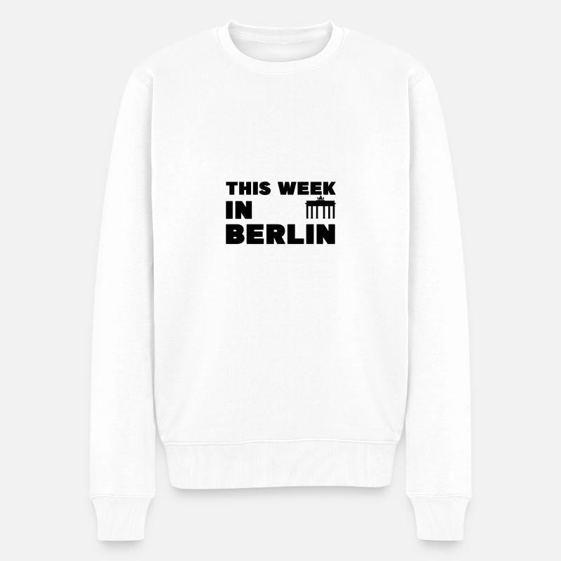 This week in Berlin - Männer Premium Bio Pullover - Weiß