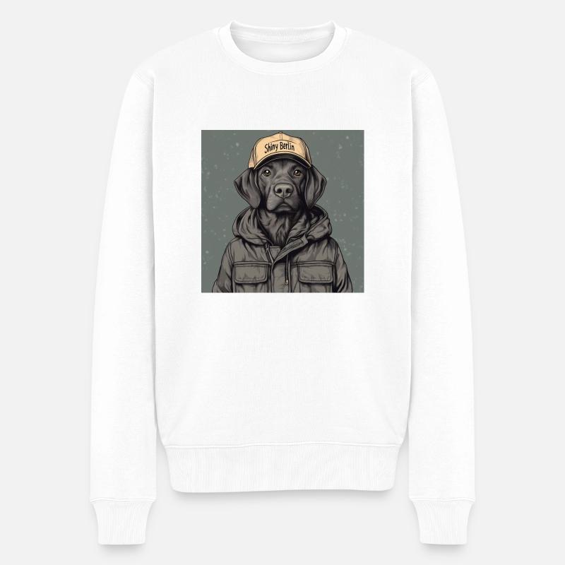 My friend Bo - Männer Premium Bio Pullover - Weiß