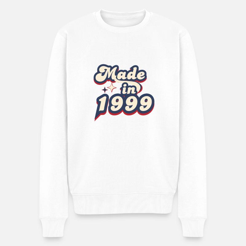 Made in 1999 retro - Pull Premium bio Homme - blanc