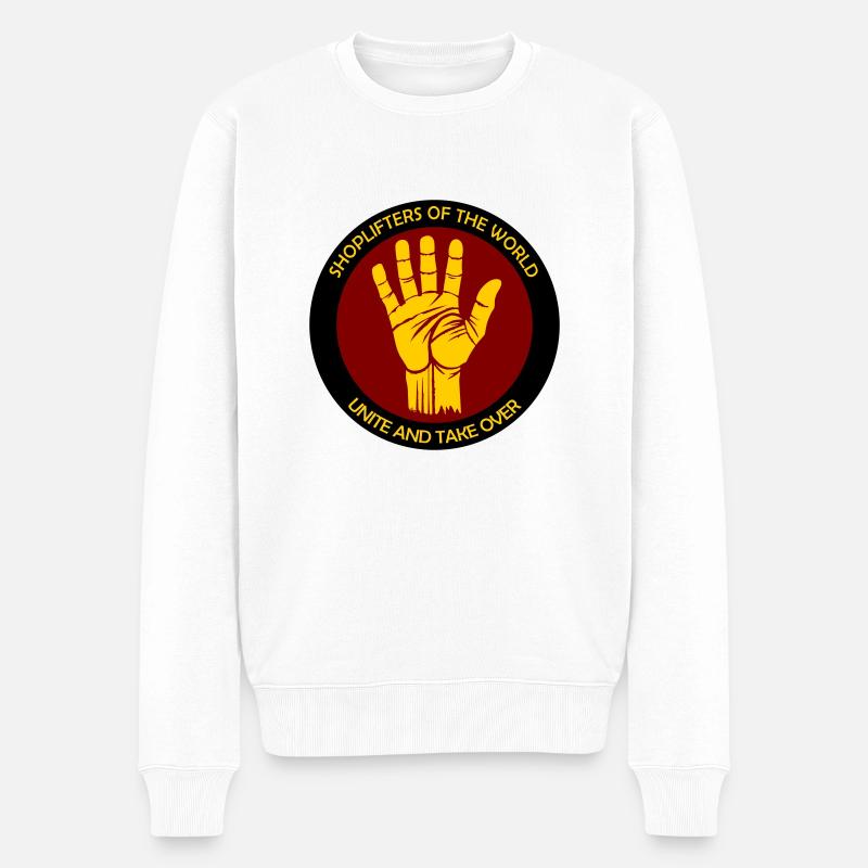 Voleurs à l’étalage, unissez-vous ! - Pull Premium bio Homme - blanc