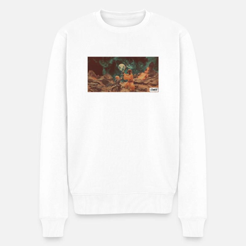 Combat de l’Univers - Pull Premium bio Homme - blanc
