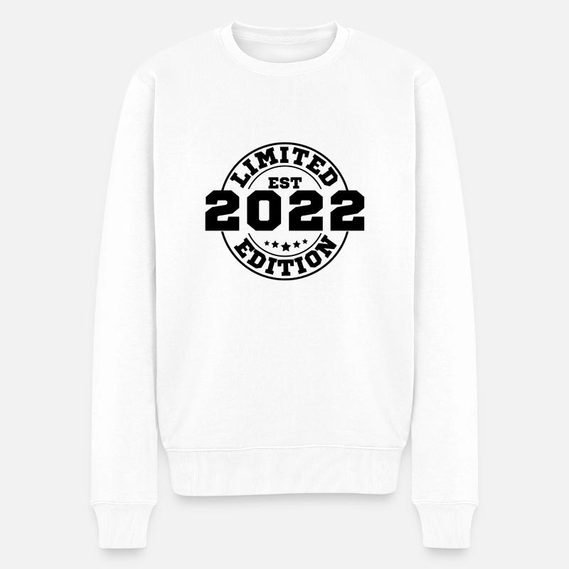 Limitierte Auflage 2022 - Männer Premium Bio Pullover - Weiß