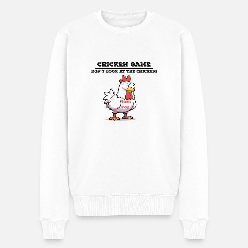 Jeu de poulet - Pull Premium bio Homme - blanc