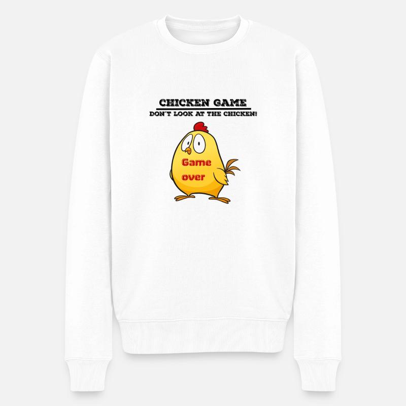 Jeu de poulet - Pull Premium bio Homme - blanc