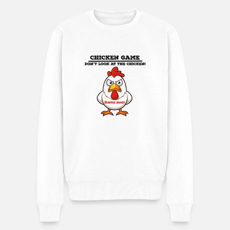 Jeu de poulet - Pull Premium bio Homme - blanc