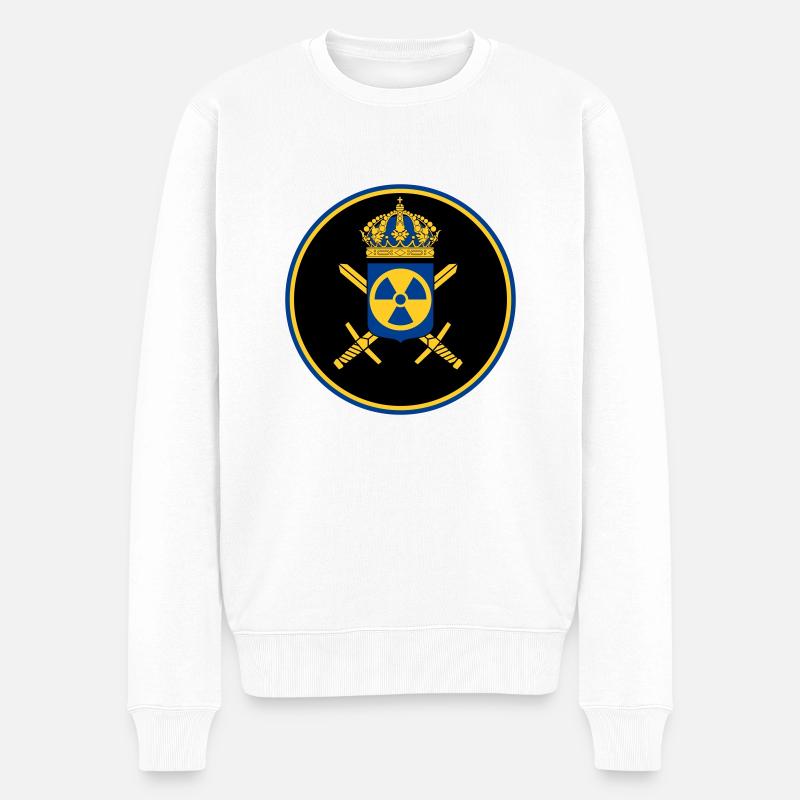 Das schwedische Atomwaffenprogramm - Männer Premium Bio Pullover - Weiß