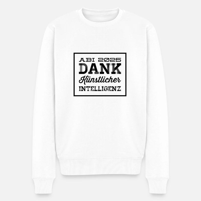 ABI 2025 - Männer Premium Bio Pullover - Weiß