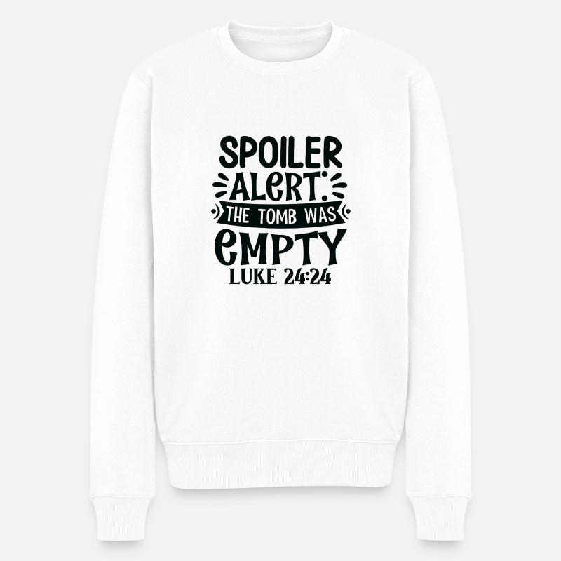 Le tombeau est vide - Pull Premium bio Homme - blanc