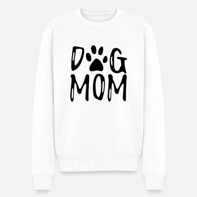 aber Mama - Männer Premium Bio Pullover - Weiß