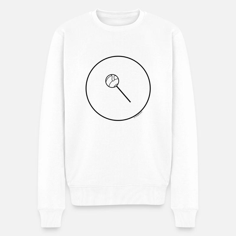 Lollipop - Männer Premium Bio Pullover - Weiß