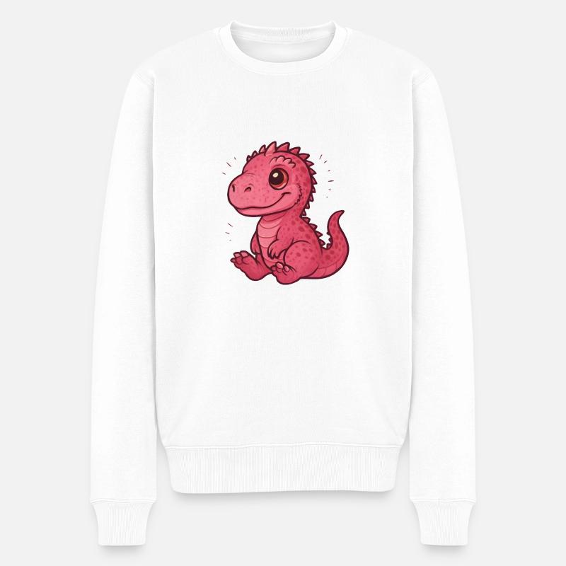 Pink Carcha Chibi - Männer Premium Bio Pullover - Weiß