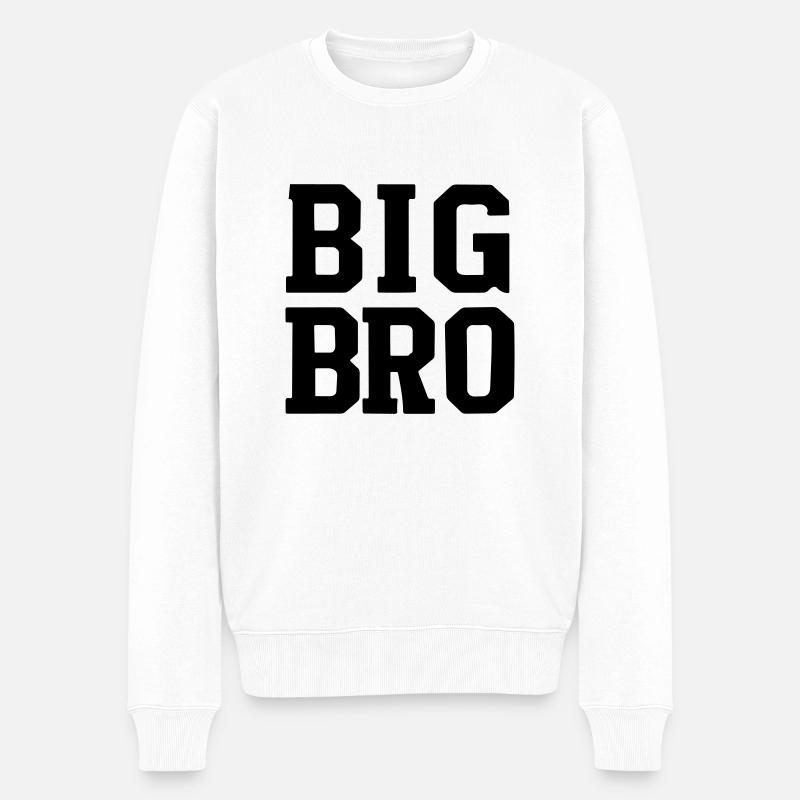 große Brücke - Männer Premium Bio Pullover - Weiß