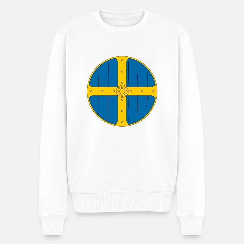 Wikinger - Männer Premium Bio Pullover - Weiß