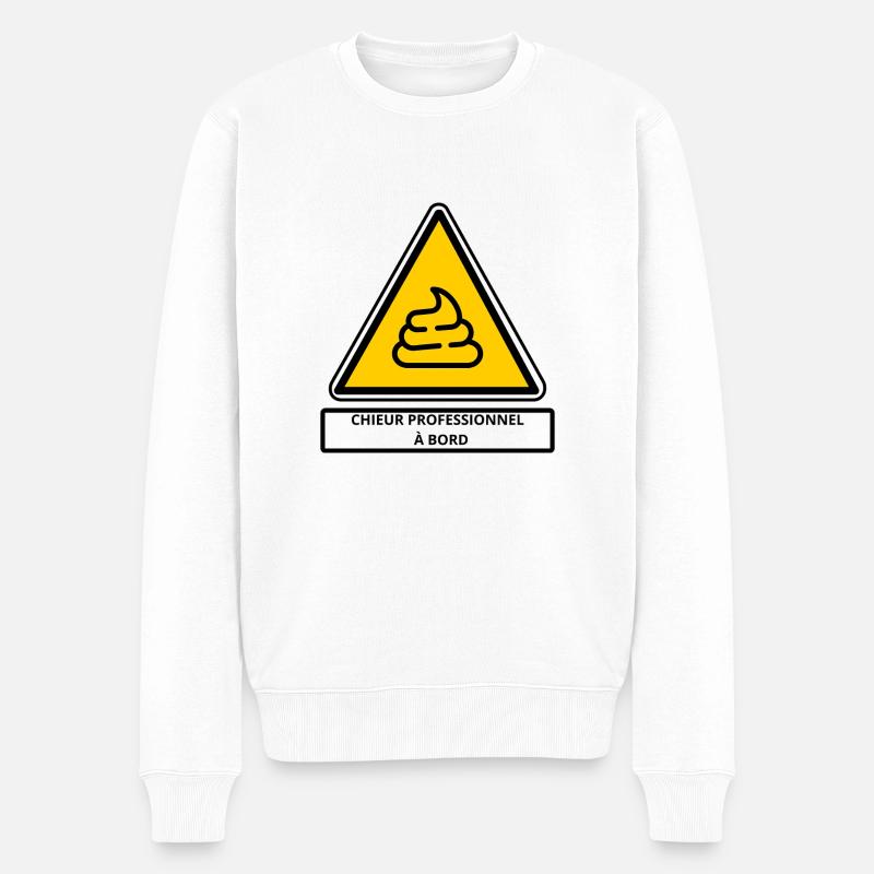 Chieur professionnel à bord - Pull Premium bio Homme - blanc