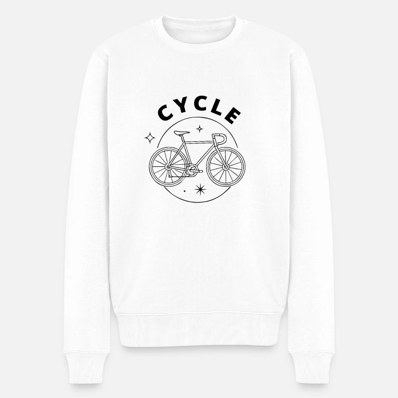 Vélo, Vélo - Pull Premium bio Homme - blanc