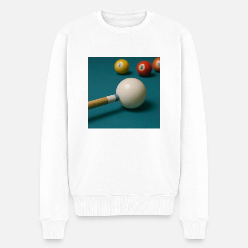 Billard - Pull Premium bio Homme - blanc
