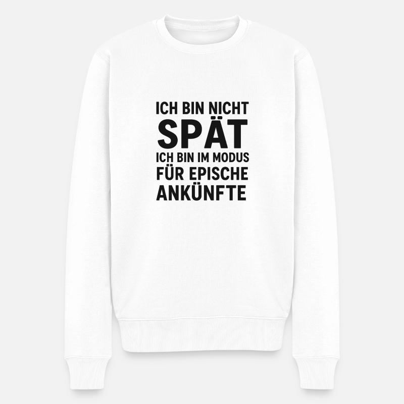 Episch - Männer Premium Bio Pullover - Weiß