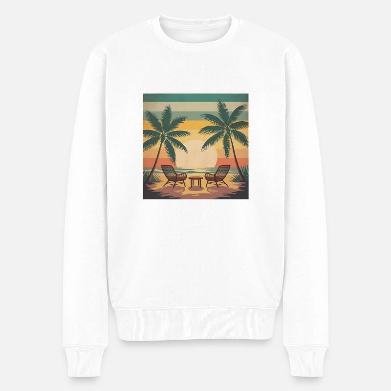 Vacances d'été - Pull Premium bio Homme - blanc