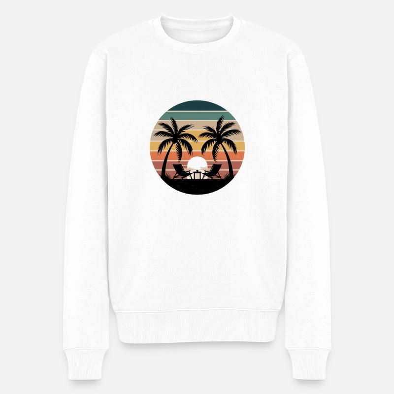 Sommerferien - Männer Premium Bio Pullover - Weiß