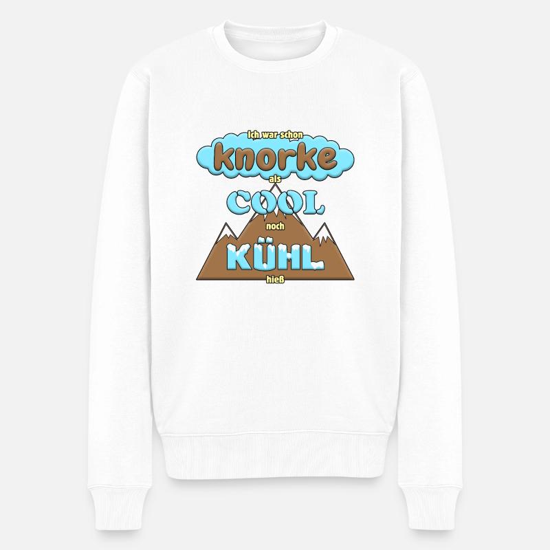 Knorke ist cool - Männer Premium Bio Pullover - Weiß