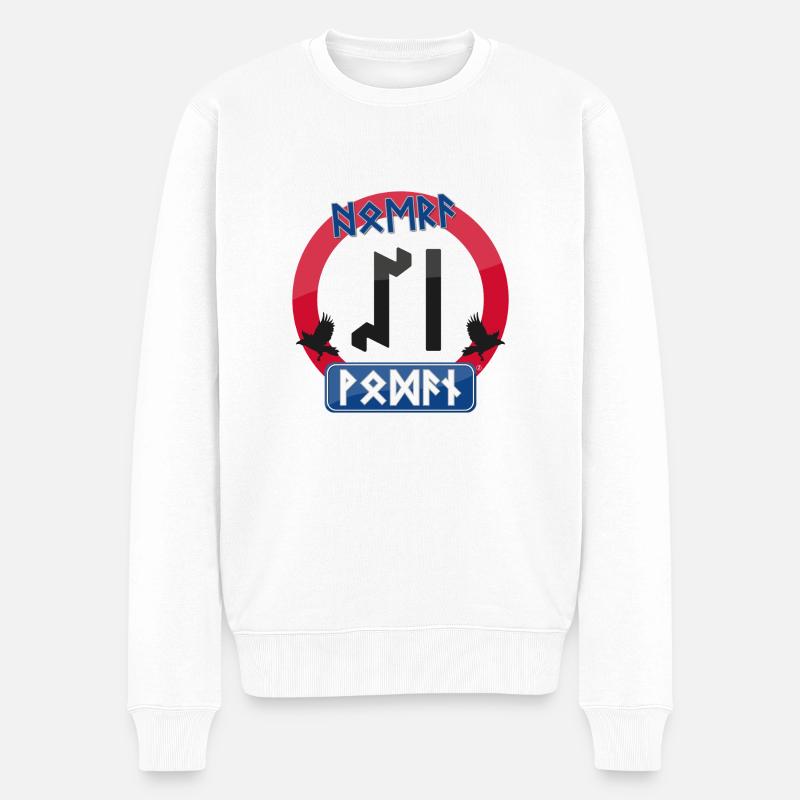 Hurra 50 Jahre Wodan - Männer Premium Bio Pullover - Weiß