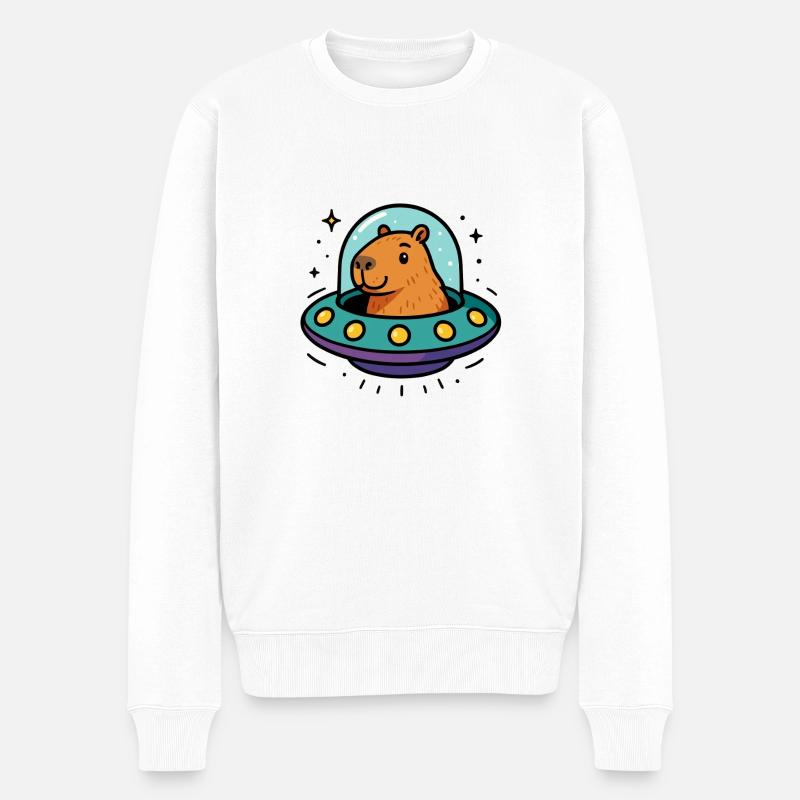 OVNI de Capybara - Pull Premium bio Homme - blanc