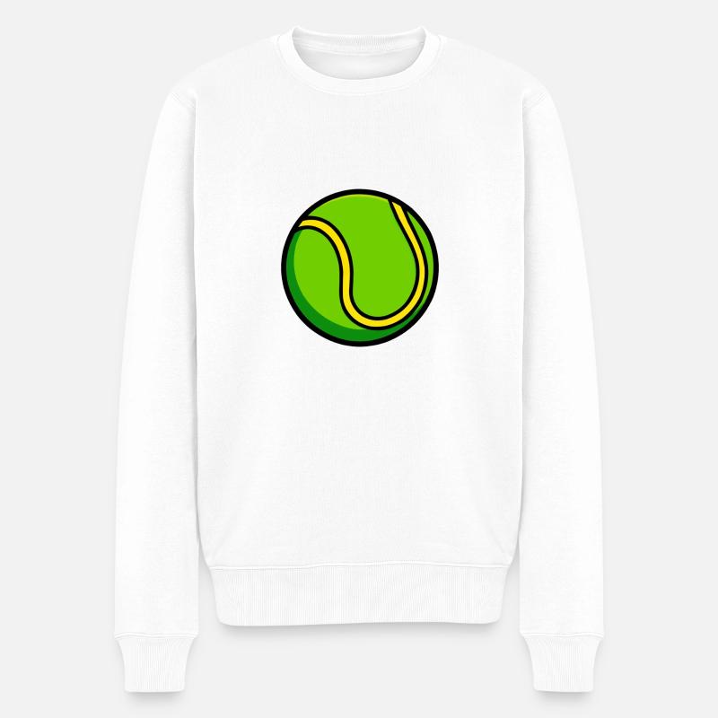 tennisball - Männer Premium Bio Pullover - Weiß