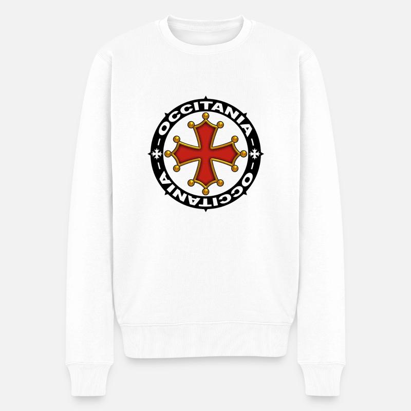 Occitania - Pull Premium bio Homme - blanc