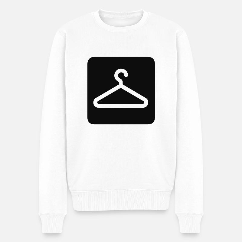 Kleiderbügel - Männer Premium Bio Pullover - Weiß