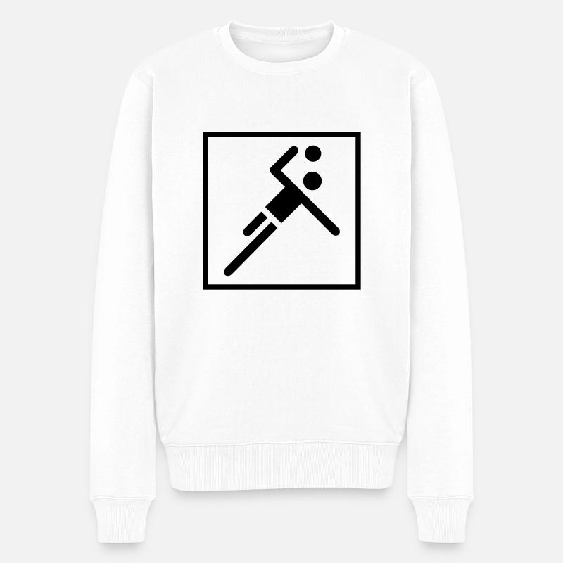 Handball Logo - Pull Premium bio Homme - blanc