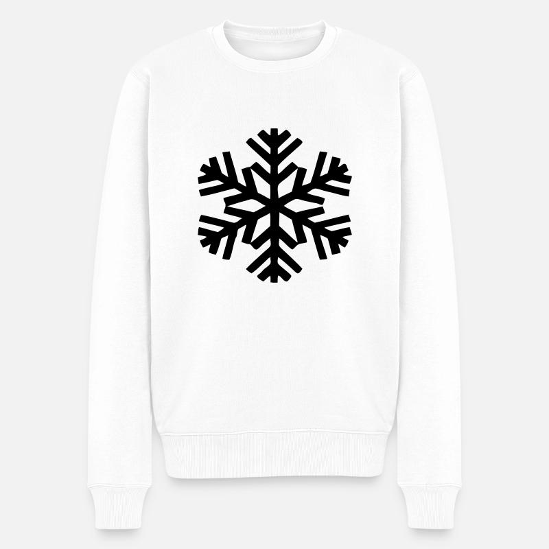 Kälte - Männer Premium Bio Pullover - Weiß