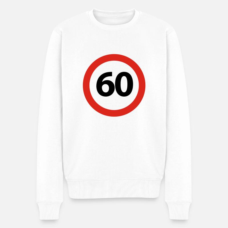 60 Anniversaire - Pull Premium bio Homme - blanc