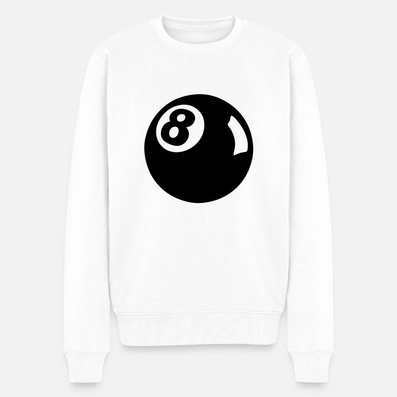 8 Ball - Pull Premium bio Homme - blanc