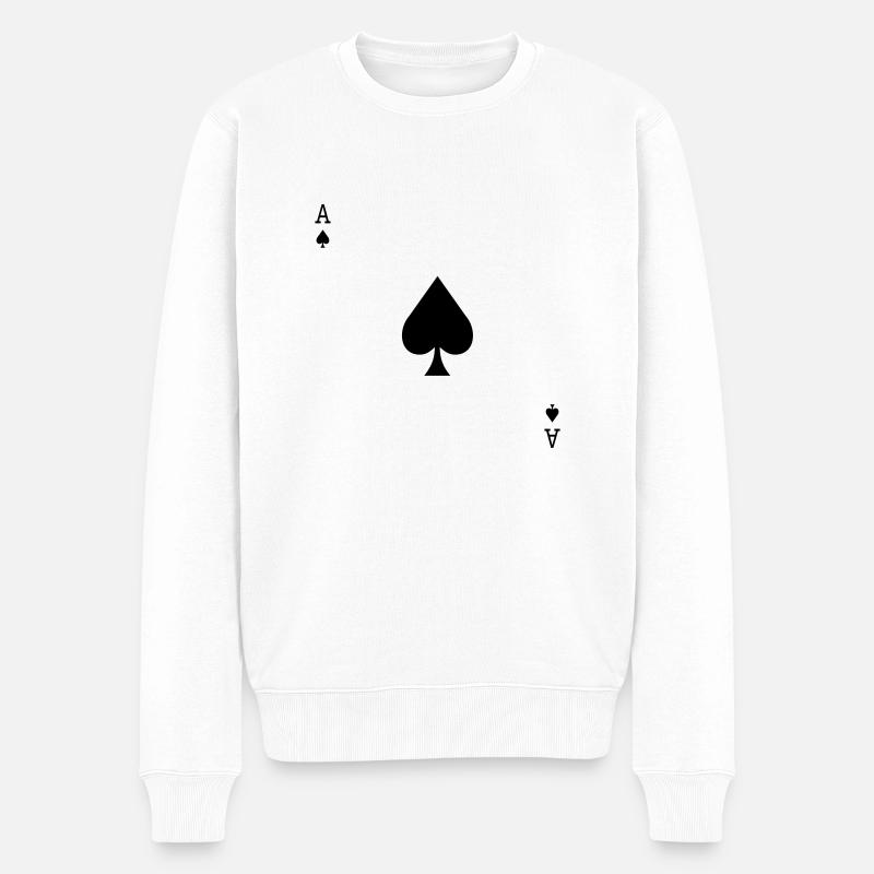 Piek Ass - Männer Premium Bio Pullover - Weiß