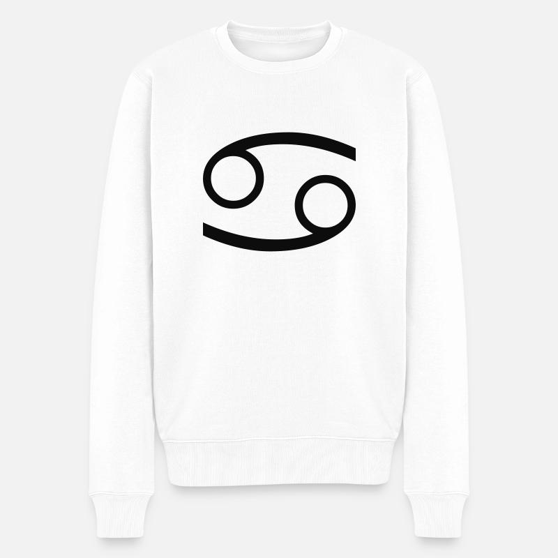 cancer / krebs - Männer Premium Bio Pullover - Weiß