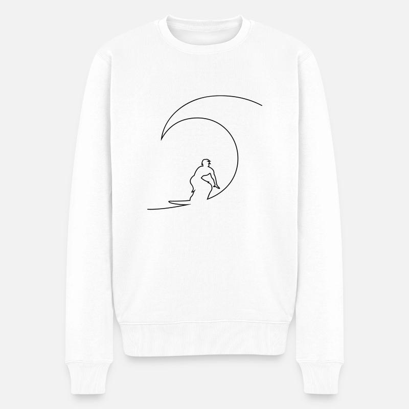Surf - Pull Premium bio Homme - blanc