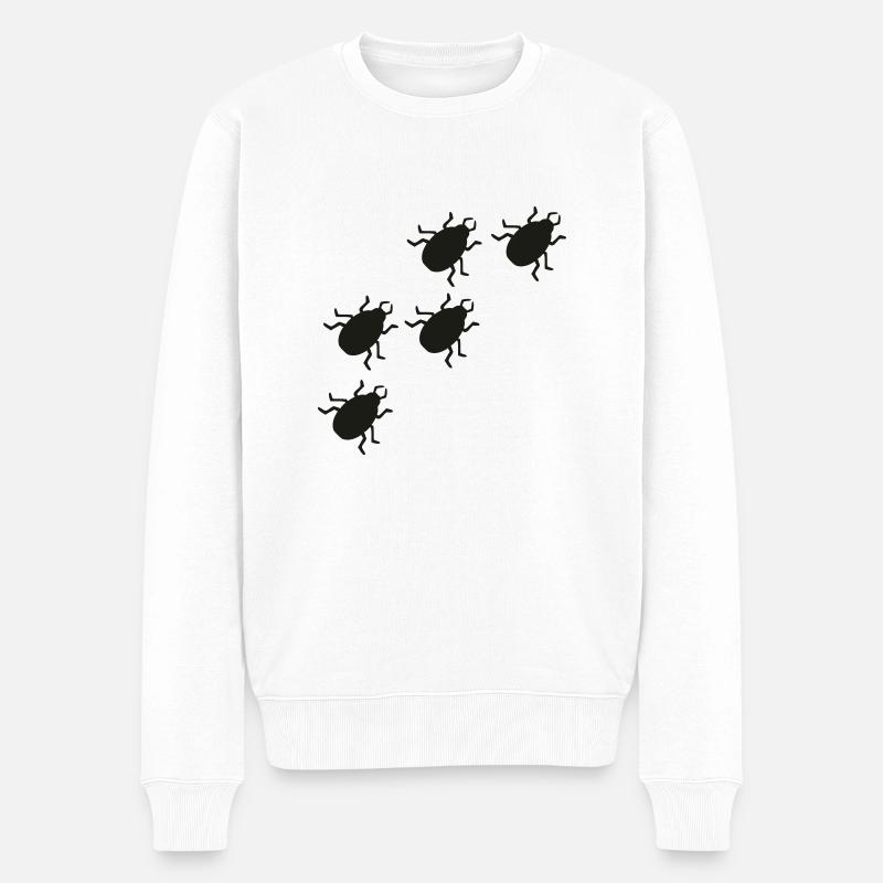 Käfer - Männer Premium Bio Pullover - Weiß