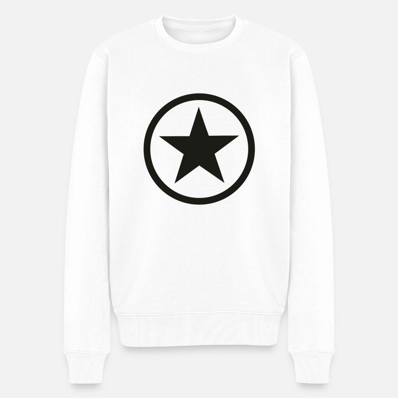 Star, les étoiles - Pull Premium bio Homme - blanc